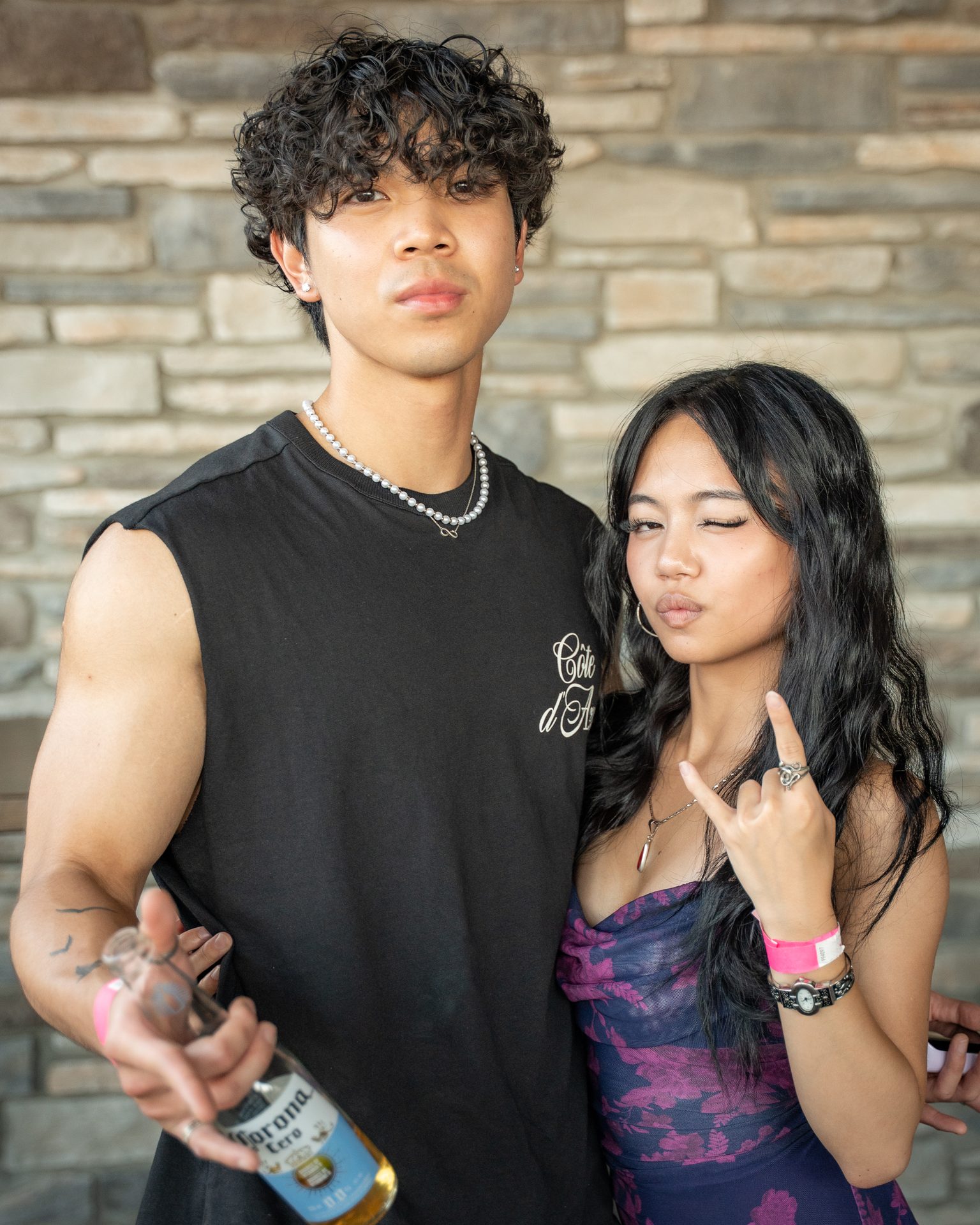 Couple at an event